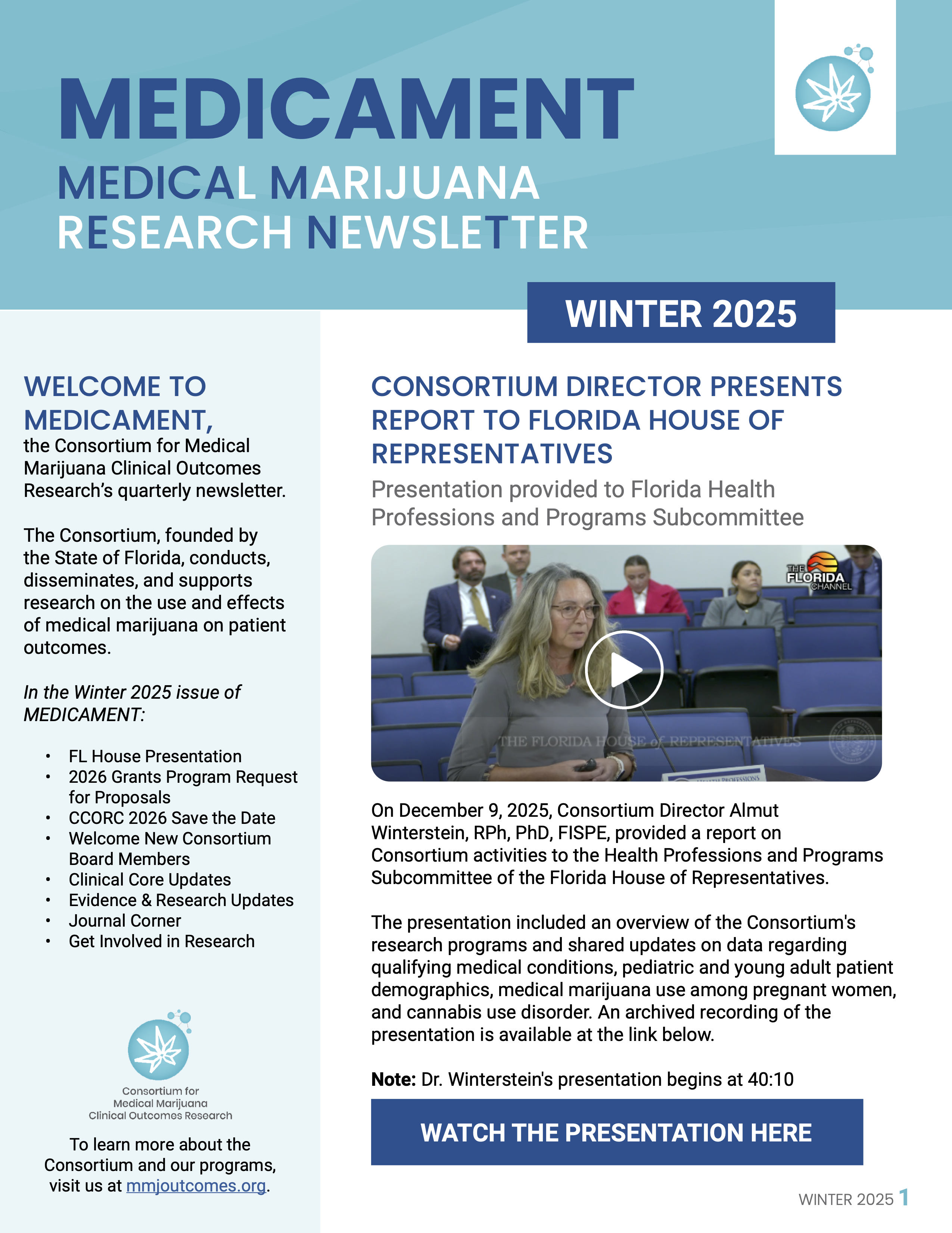 MEDICAMENT Winter 2025 cover